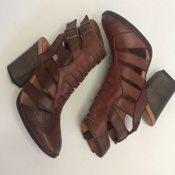 Free People Hayes Leather Heel Boot Mahogany 7 - Picture 6 of 16
